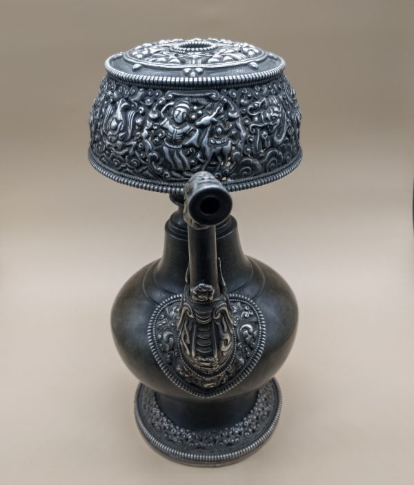 Antique Tibetan Bhumpa - Silver Ritual Vase (Old Bhumpa)