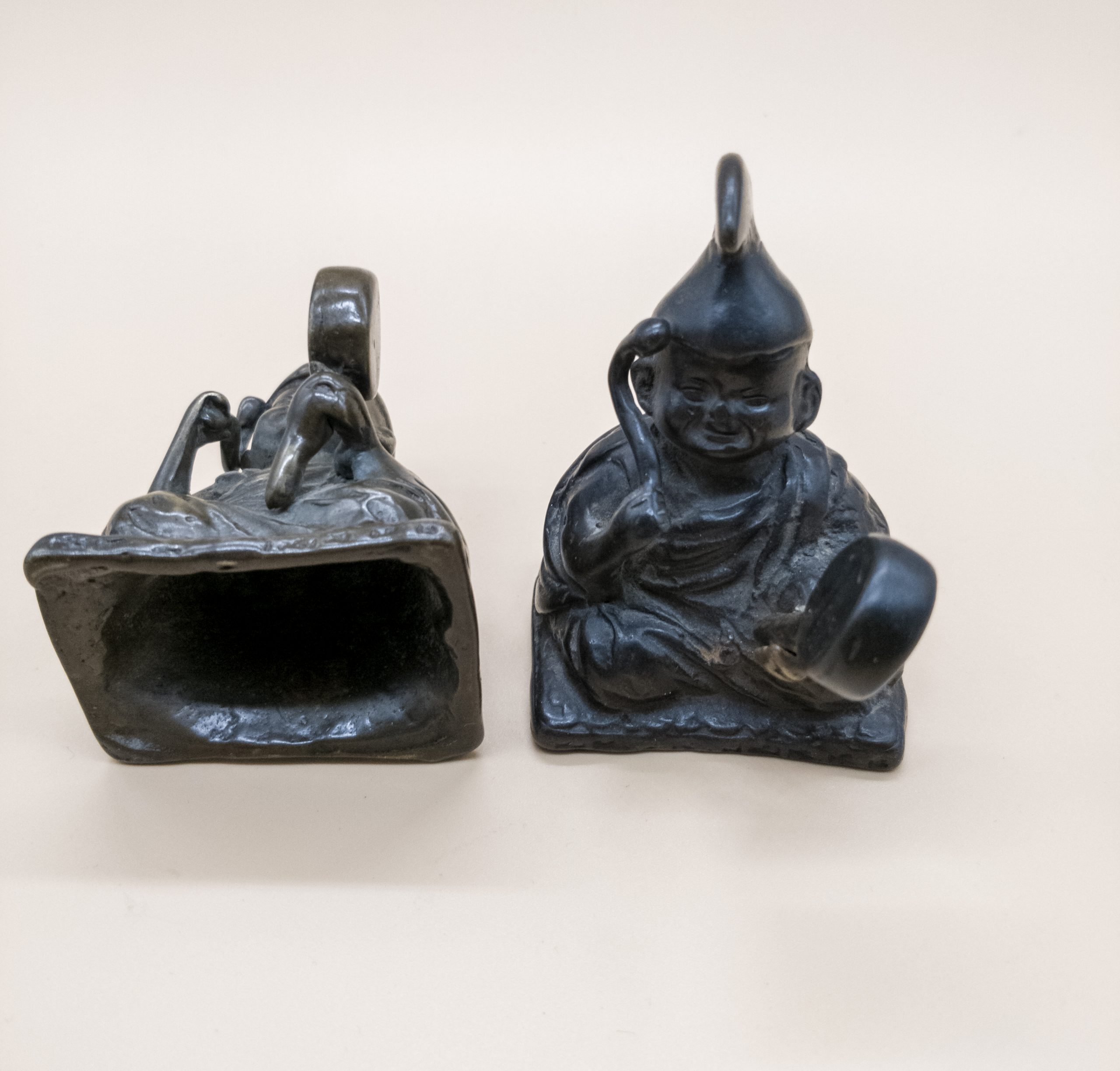 Set of Small Tibetan Monk Statues